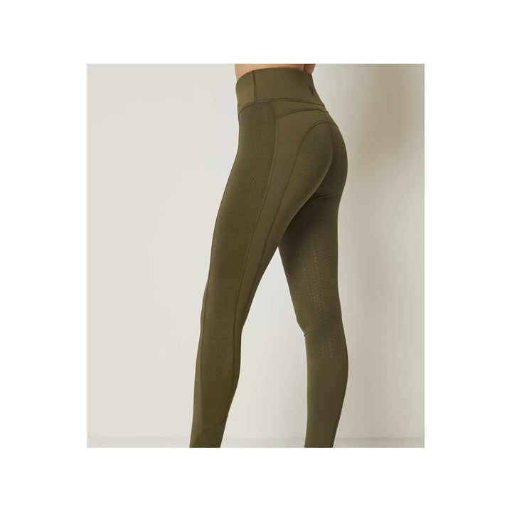 Kingsland Damen Reithose KLkarina FTec6 Full-Grip, FS2022, kompression Effect, Green Olive Night - IQ Horse