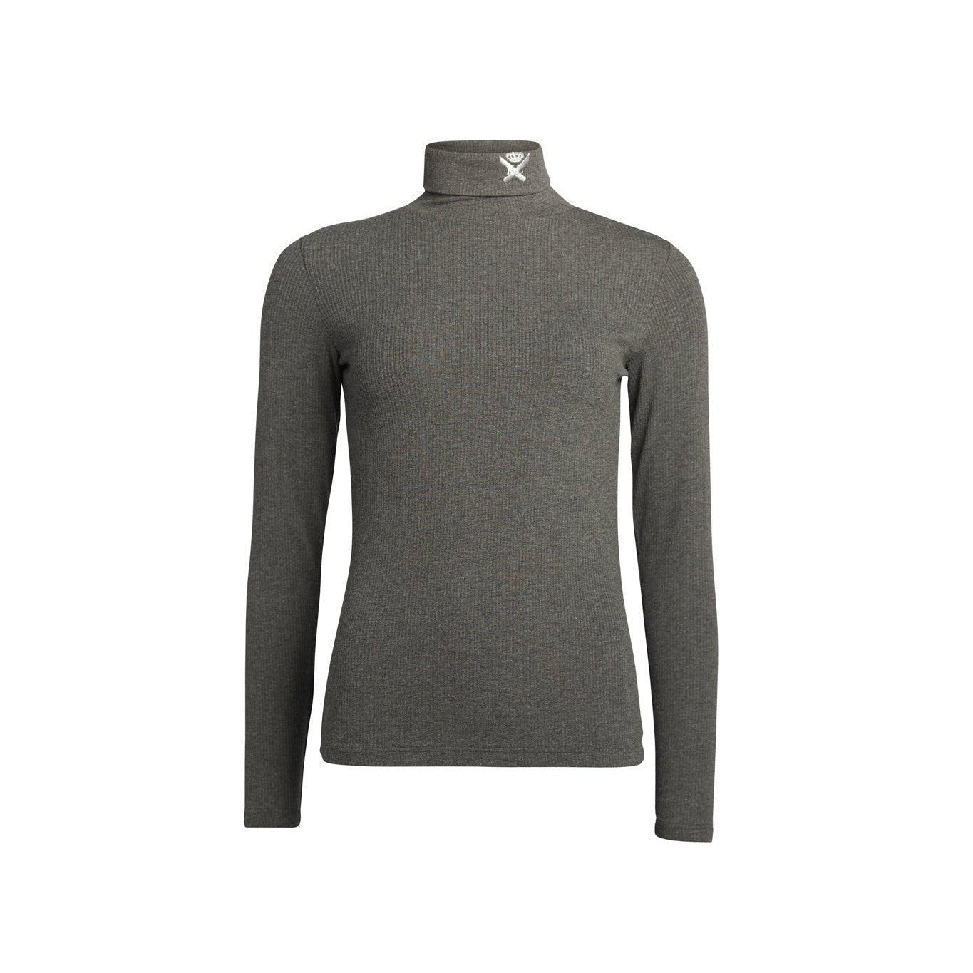 Kingsland KLacela Rollkragensweatshirt Damen, Dark Grey - IQ Horse