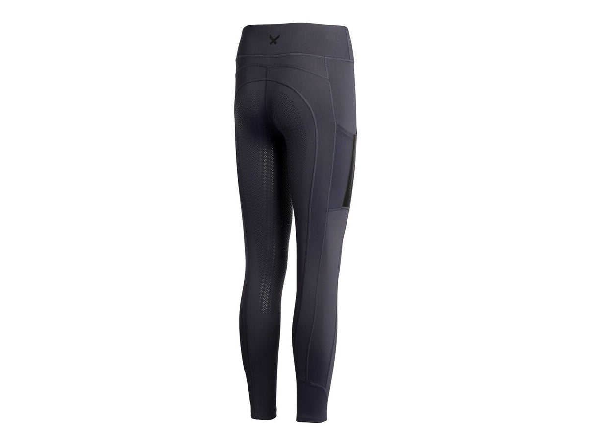 Kingsland Reitleggings Damen KLkattie Logopatch HW22, Full - Grip, Vollbesatz, navy - IQ Horse