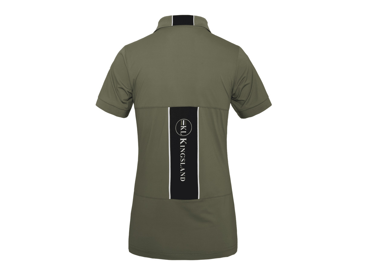 Kingsland Damen Poloshirt Brinlee, Funktionsshirt, green castor - IQ Horse