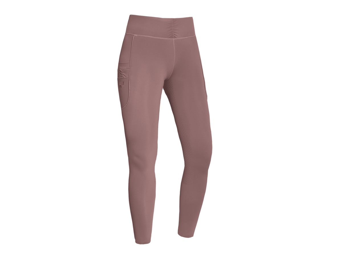 Kingsland Damen Reithose/Reitleggings Katinka Sommer23, Full Grip, purple flint - IQ Horse