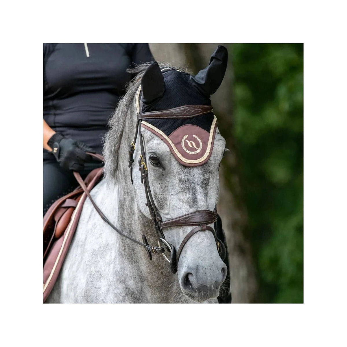 Back on Track Nights Collection Fliegenhaube, Coffee - IQ Horse