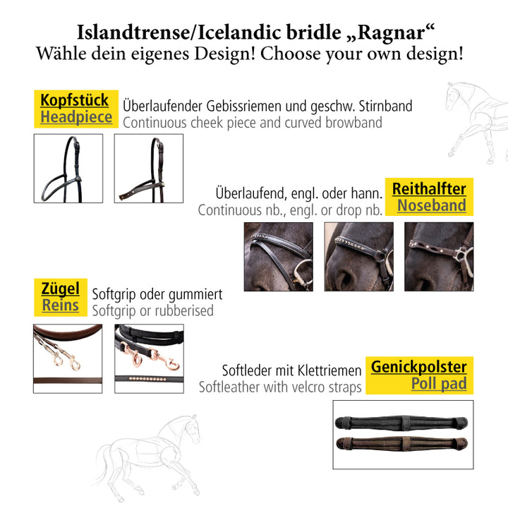 Reithalfter Ragnar Island hannoversch