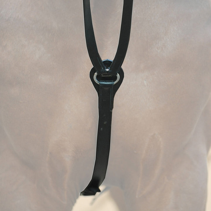 Dreieckszügel Leder schwarz