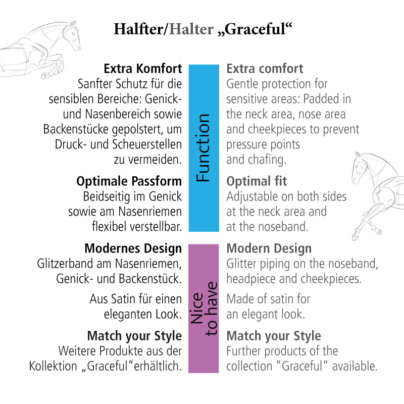 Halfter Graceful Island Satin