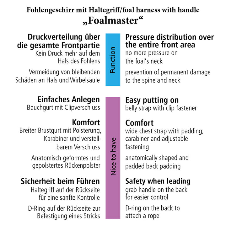 Foalmaster Fohlengeschirr schwarz
