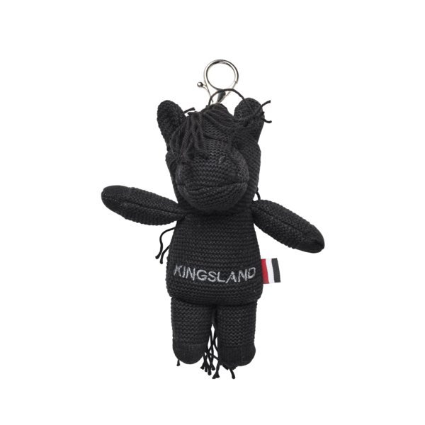 Schlüsselanhänger KLMonty Pferde-Teddy, Schwarz