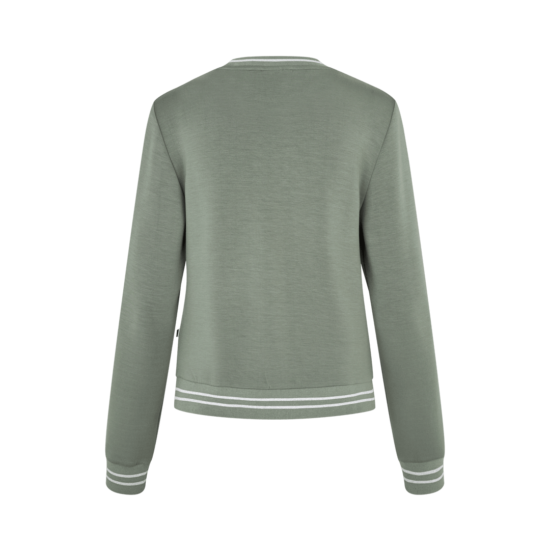 Kingsland KLLilian Swarovski Sweatshirt Damen, green agave - IQ Horse