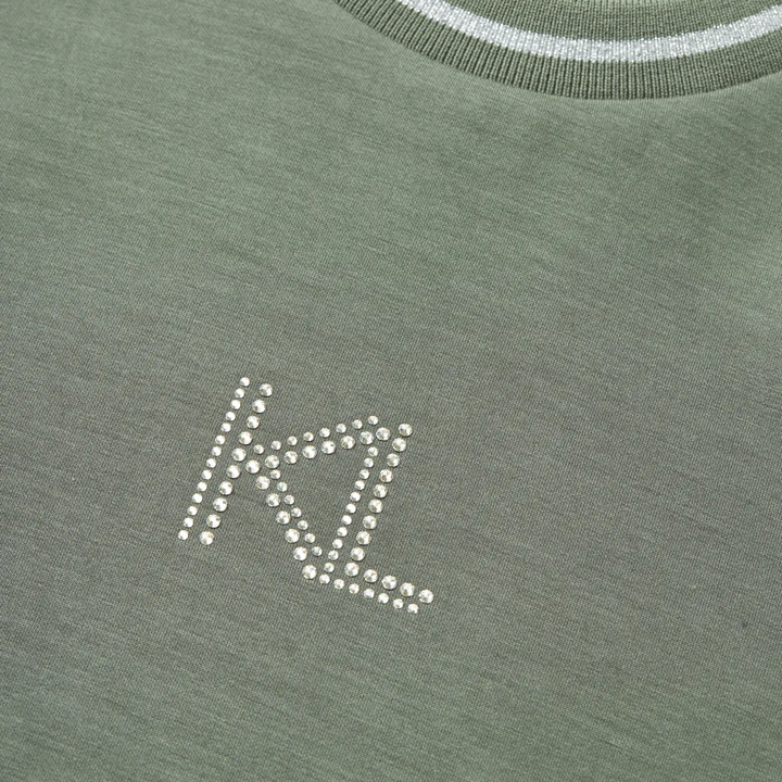Kingsland KLLilian Swarovski Sweatshirt Damen, green agave - IQ Horse