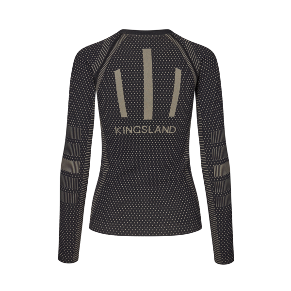Damen-Trainingsshirt KLAlicia nahtlos, Schwarz, Ansicht 2