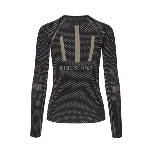 Damen-Trainingsshirt KLAlicia nahtlos, Schwarz, Ansicht 2