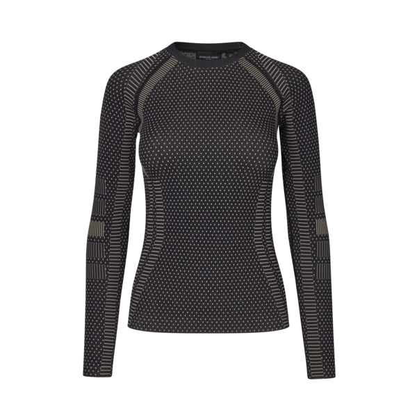 Damen-Trainingsshirt KLAlicia nahtlos, Schwarz