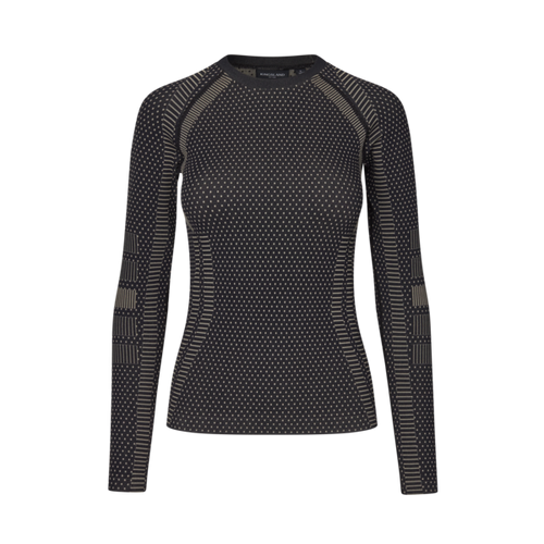 Damen-Trainingsshirt KLAlicia nahtlos, Schwarz