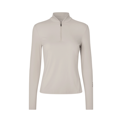 Damen-Trainingsshirt KLAndrea Halbzip, Beige Dove