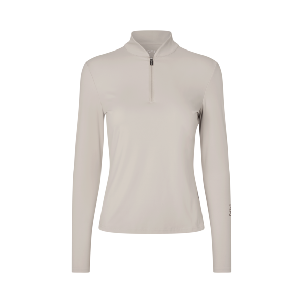 Damen-Trainingsshirt KLAndrea Halbzip, Beige Dove