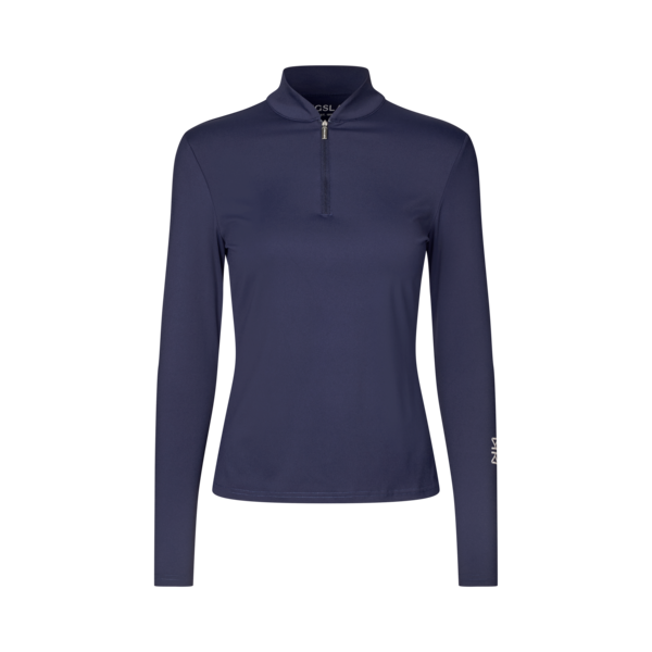 Damen-Trainingsshirt KLAndrea Halbzip, Evening Blue