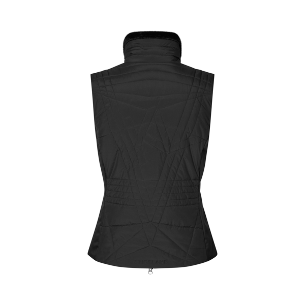 Damen-Steppweste KLAlba PrimaLoft Silver, Schwarz, Rückansicht
