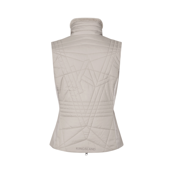 Damen-Steppweste KLAlba PrimaLoft Silver, Beige Dove, Rückansicht