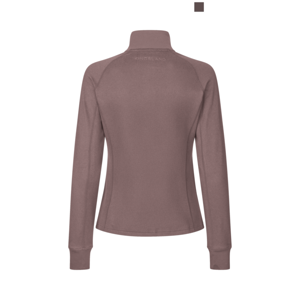Damen-Fleecejacke KLAlly Polar-Fleece, Brown Iron, Ansicht 2