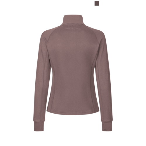 Damen-Fleecejacke KLAlly Polar-Fleece, Brown Iron, Ansicht 2