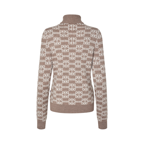 Damen-Rollkragenpullover KLAnnabella, Dove Melange, Rückansicht