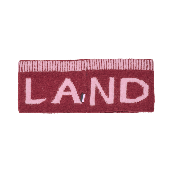 Stirnband KLAllison Strick mit Wollanteil, Garnet, Rückansicht