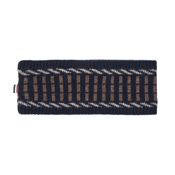 Stirnband KLArno Strick mit Fleecefutter, Navy, Rückansicht