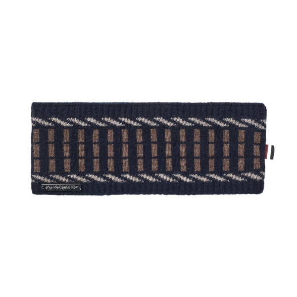 Stirnband KLArno Strick mit Fleecefutter, Navy