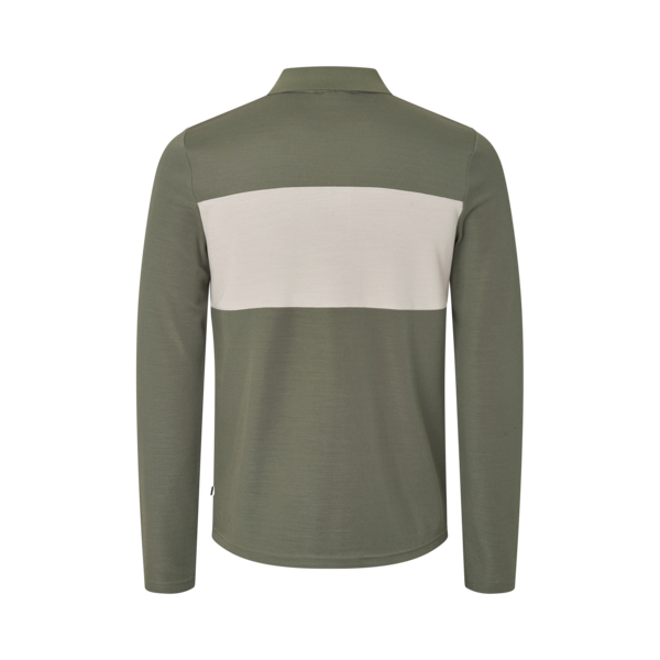 Herren-Poloshirt KLAxel Langarm Wollmix, Kalamata, Ansicht 2