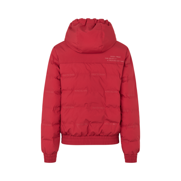 Damen-Bomberjacke KLArianna wattiert, Garnet, Rückansicht
