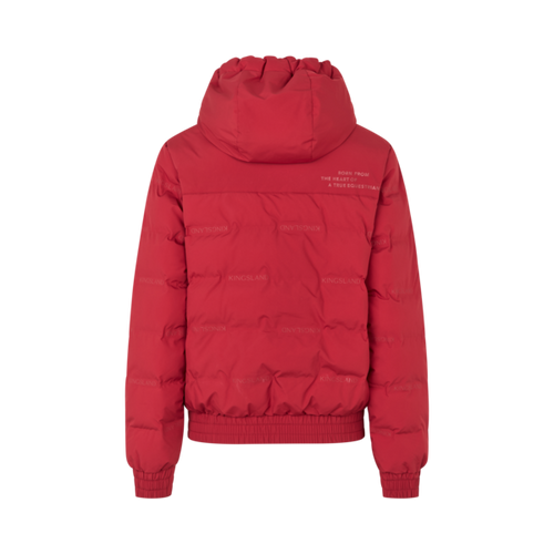 Damen-Bomberjacke KLArianna wattiert, Garnet, Rückansicht