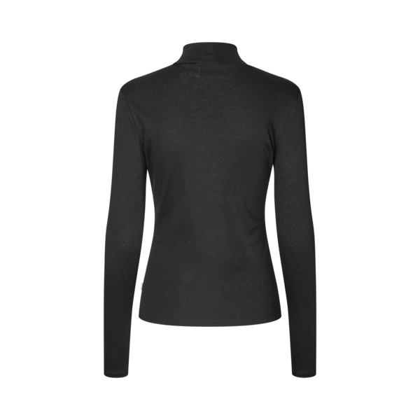 Damen-Rollkragenpullover KLAbigail Wollmix, Schwarz, Rückansicht