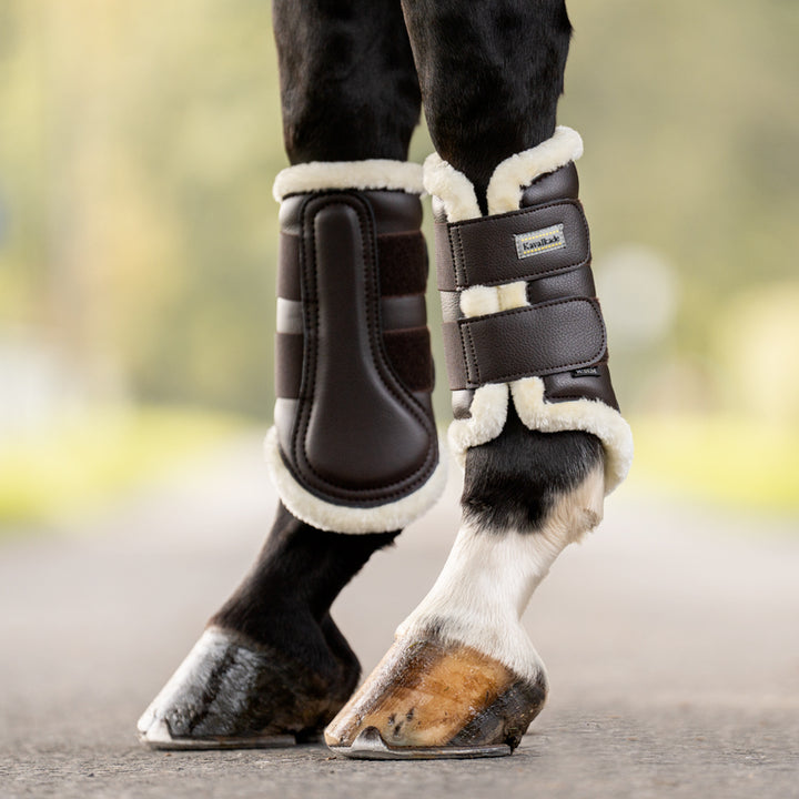 Gamaschen Anatomic – Kunstleder mit Kunstfell
