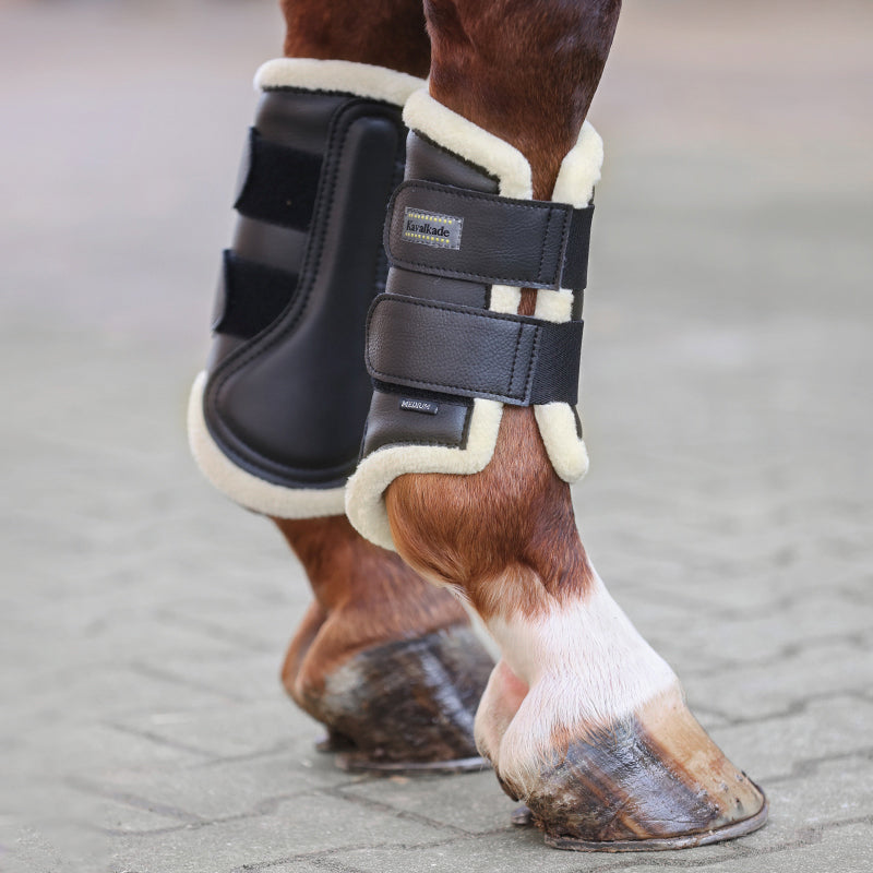 Gamaschen Anatomic – Kunstleder mit Kunstfell