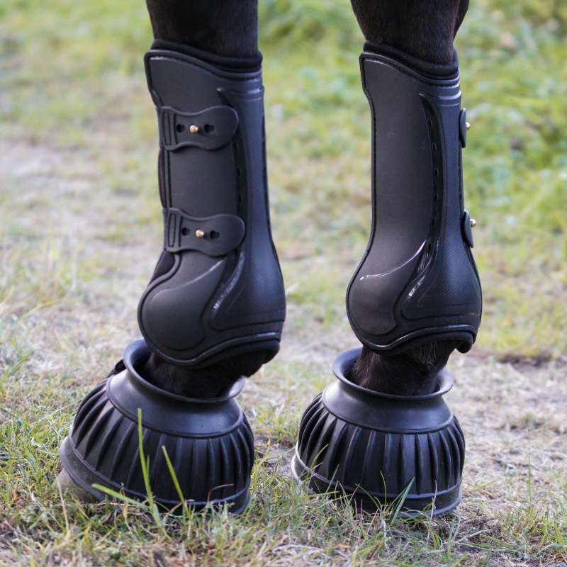 Gummihufglocken – gerippt mit Doppelklett