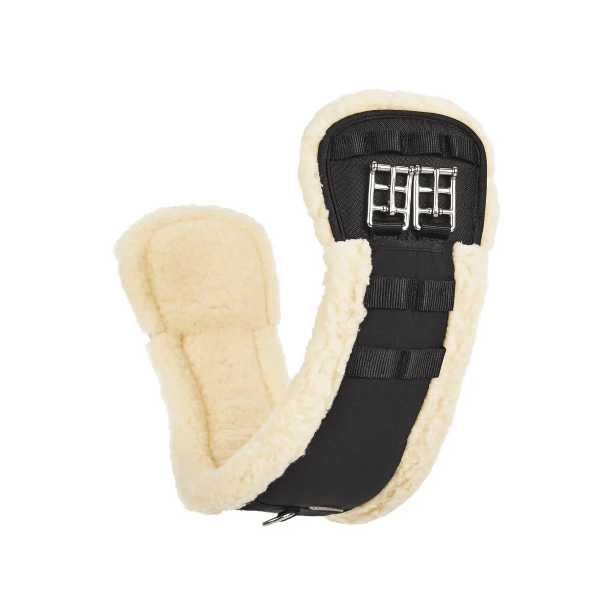 BUSSE Sattelgurt ART - FUR - CURVED - DR D, schwarz - IQ Horse