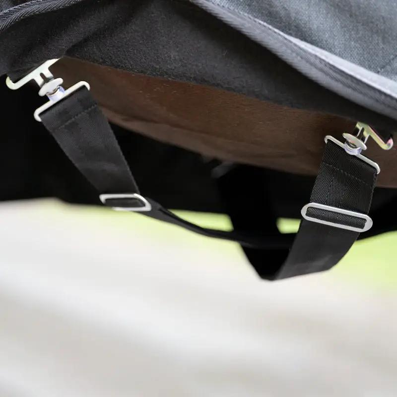 Kavalkade Abschwitz - & Transportdecke ELEGANCE, Schwarz - Grau - IQ Horse