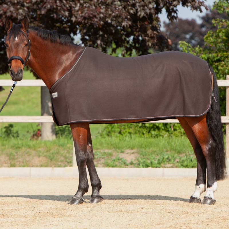 Kavalkade Fleece-Abschwitzdecke Ecoline, Braun - IQ Horse