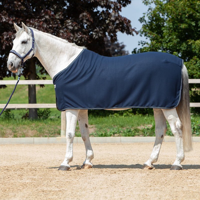 Kavalkade Fleece-Abschwitzdecke Ecoline, Navy - IQ Horse