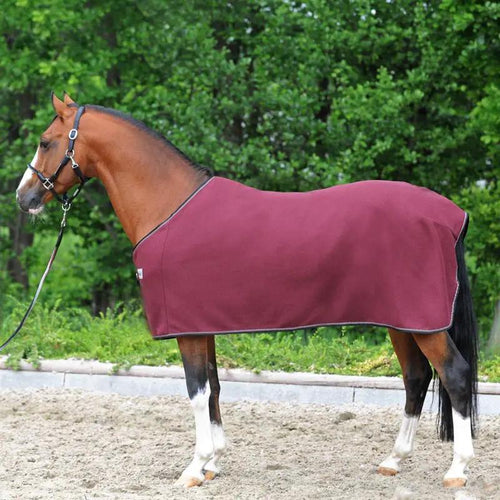 Kavalkade Fleece - Abschwitzdecke ECOLINE, bordeaux - IQ Horse
