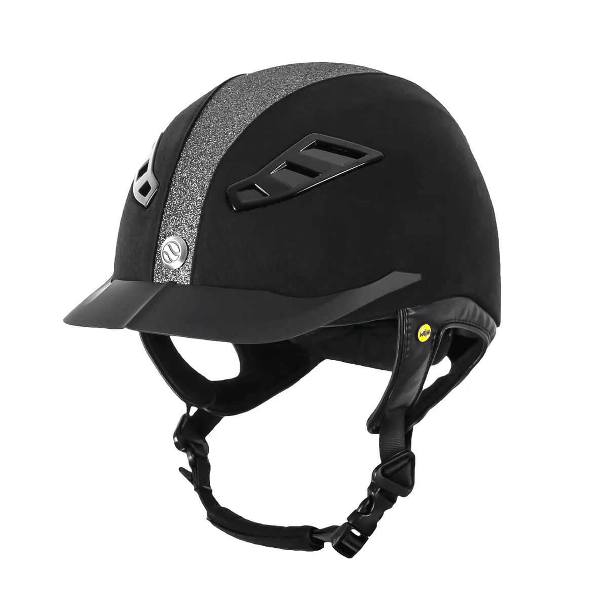 Back on Track Reithelm EQ3 Lynx Microfiber Sand, schwarz - IQ Horse