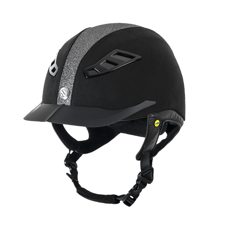 Back on Track Reithelm EQ3 Lynx Microfiber Sand, Schwarz - IQ Horse