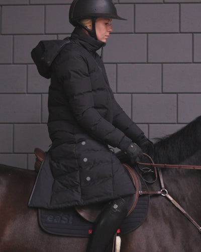 eaSt Performance Long Puffer Coat - black - IQ Horse