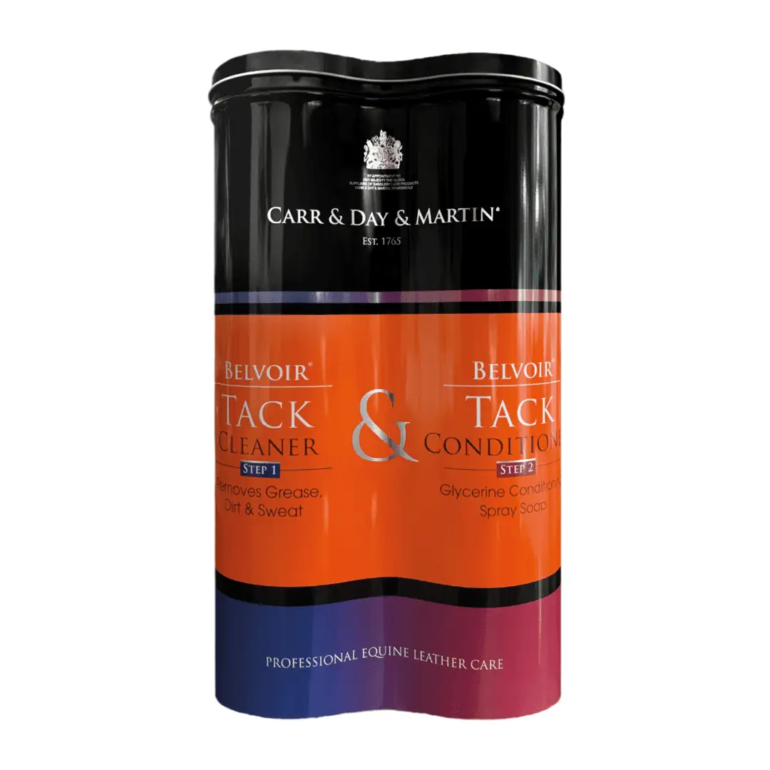 Carr & Day & Martin – Belvoir Lederpflege Duo Box – Reinigung & Pflege in 2 Stufen - IQ Horse