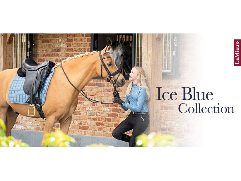 LeMieux Dressurschabracke "Loire klassisch Satin", Ice Blue - IQ Horse