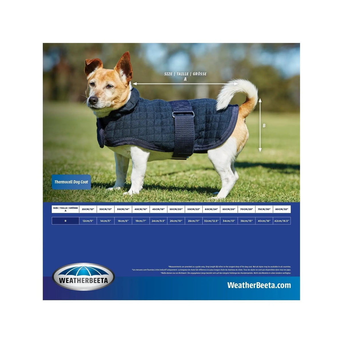 WeatherBeeta ComFiTec Thermocell Hundemantel, navy - IQ Horse