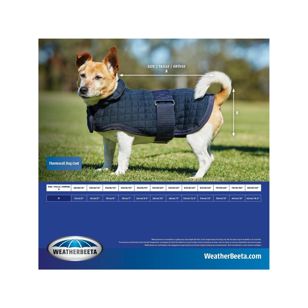 WeatherBeeta ComFiTec Thermocell Hundemantel, NAVY - IQ Horse