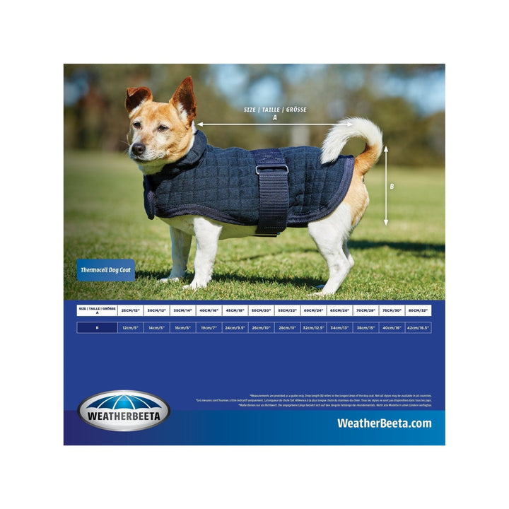 WeatherBeeta ComFiTec Thermocell Hundemantel, NAVY - IQ Horse