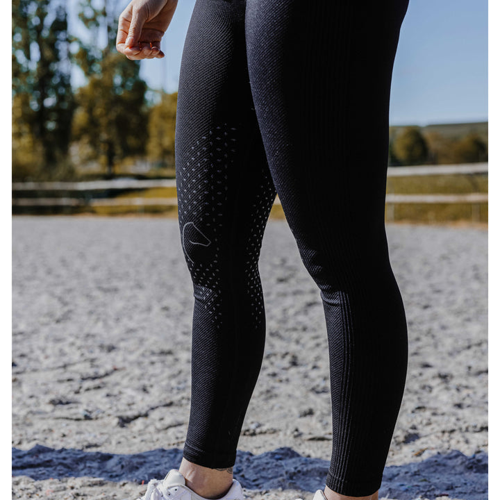 EQUITHÈME Reitleggings Acacia – nahtlos & Full-Grip, navy