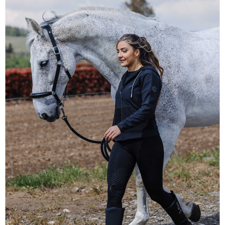 EQUITHÈME Reitleggings Acacia – nahtlos & Full-Grip, navy